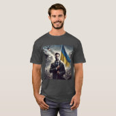 ゼレンスキー ウクライナ支援 メンズTシャツ Tシャツ (正面フル)