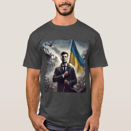 ゼレンスキー ウクライナ支援 メンズTシャツ Tシャツ