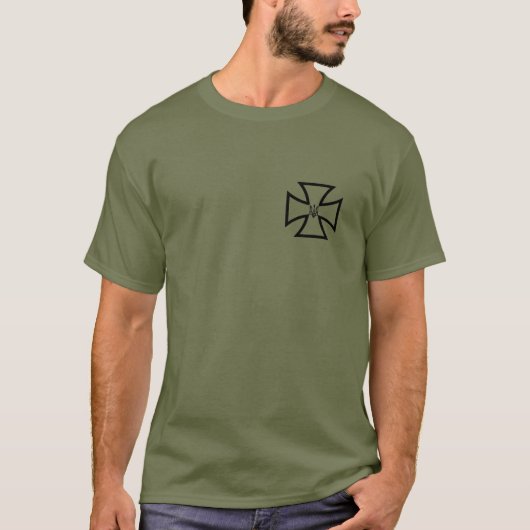 ゼレンスキー 三叉戟 クロス Tシャツ (正面)