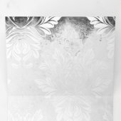 ゼロからデザインをカスタマイズ 自分だけのオリジナルを作成 三つ折りクリスマスカード (内部最初)