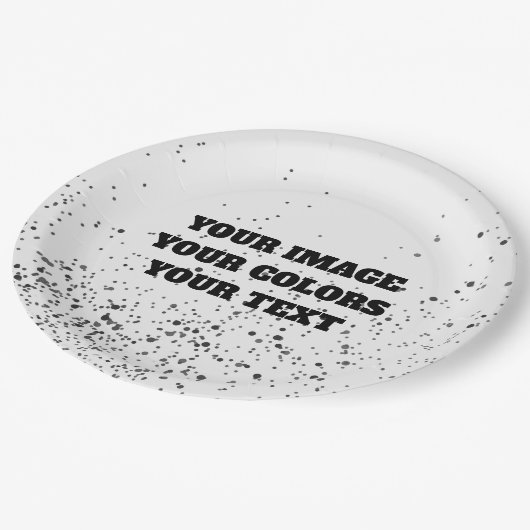 ゼロから再設計して独自の作成 ペーパープレート (アングル)