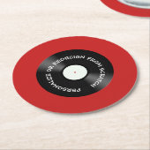 ゼロから再設計またはパーソナライズ – ラウンドペーパーコースター (アングル)