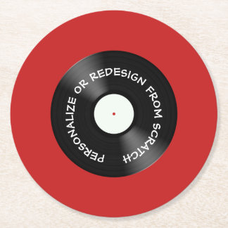 ゼロから再設計またはパーソナライズ –  ラウンドペーパーコースター