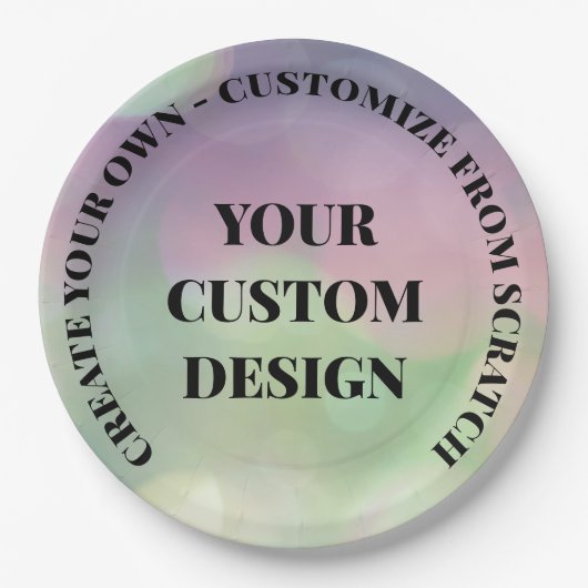 ゼロから再設計!オリジナルを作成 ペーパープレート (正面)