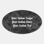 ゼロから再設計！完全に作成すカスタマイズる 楕円形シール (正面)