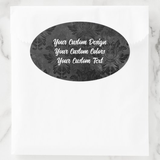 ゼロから再設計！完全に作成すカスタマイズる 楕円形シール (バッグ)