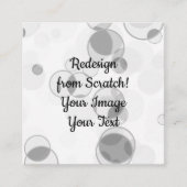 ゼロから再設計 – 独自の作成 スクエア名刺 (正面)