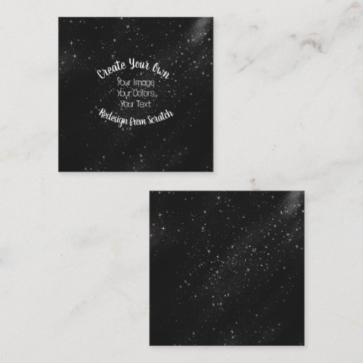 ゼロから再設計 – 独自の作成 スクエア名刺 (正面/裏面)