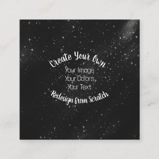 ゼロから再設計 – 独自の作成 スクエア名刺 (正面)