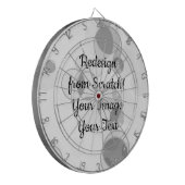 ゼロから再設計 – 独自の作成 ダーツボード (正面左)