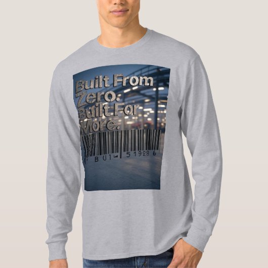 ゼロから構築され、より多くをスキャン Tシャツ (正面)