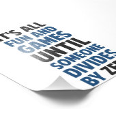 ゼロで割ることはゲームではない フォトプリント            (角)