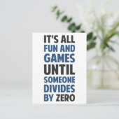 ゼロで割ることはゲームではない ポストカード (スタンド正面)