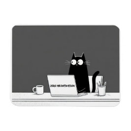 ゼロねこティベーション - 楽しい怠惰な仕事の漫画 マグネット