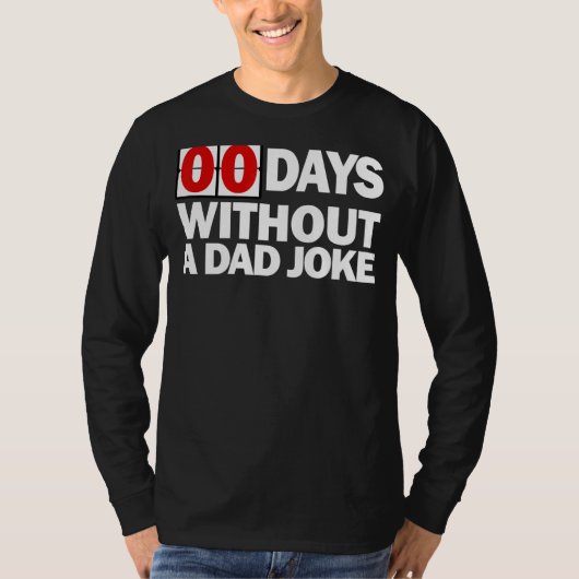ゼロの日をパパ冗談なしで Tシャツ (正面)