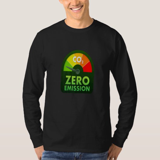 ゼロエミッションオーナー 電気自動車 未来を走る Tシャツ (正面)