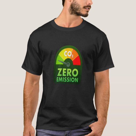 ゼロエミッションオーナー 電気自動車 未来を走る Tシャツ (正面)