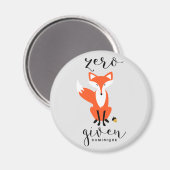 ゼロキツネ与えプおもしろいンパーソナライズされた磁石 マグネット (正面/裏面)