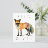 ゼロキツネ与え ポストカード (スタンド正面)