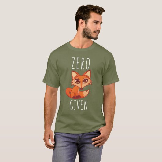 ゼロキツネ与え Tシャツ (正面フル)