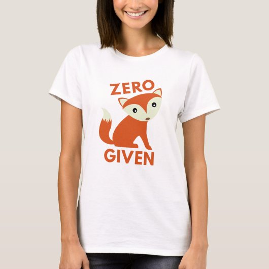 ゼロキツネ与え Tシャツ (正面)