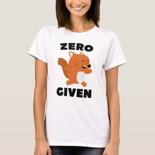 ゼロキツネ与え Tシャツ (正面)