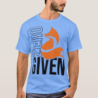 ゼロキツネ与え Tシャツ