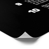 ゼログラビティバスルーム全白文字 ポスター (角)