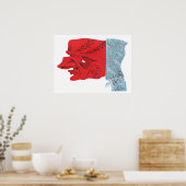 ゼロソフィスト – ギャングのポートレート,ロサンゼルス ポスター (キッチン)