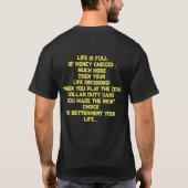 ゼロドルデューティー Tシャツ (裏面)
