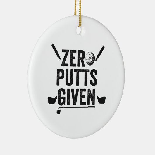 ゼロパッ与えトおもしろいゴルフスポーツゴルフパパギフト セラミックオーナメント (右)