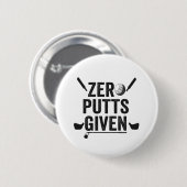 ゼロパッ与えトおもしろいゴルフスポーツゴルフパパギフト 缶バッジ (正面&裏面)