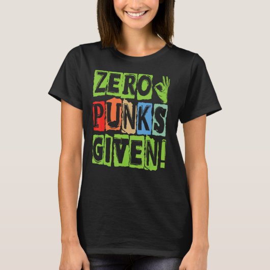 ゼロパンクス与えゴシックゴシックコンサート Tシャツ (正面)