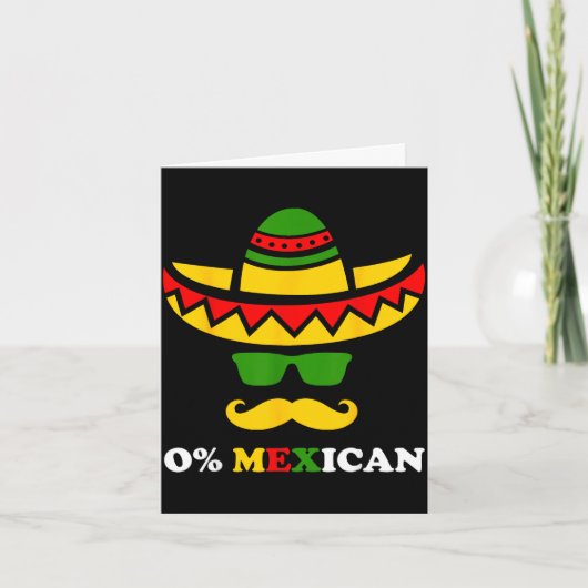 ゼロパーセントのメキシカンな5月5日パーティ カード (正面)