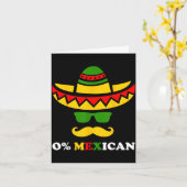 ゼロパーセントのメキシカンな5月5日パーティ カード (黄色い花)