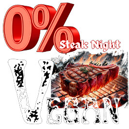 ゼロパーセントビーガンステーキナイト スウェットシャツ