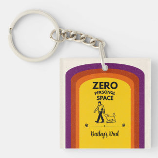 ゼロパーソナルスペース 楽しい犬愛好家の名言 キーチェーン