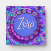 ゼロパープルフローラインスピレーショお洒落ンイーゼル フォトプラーク (正面)