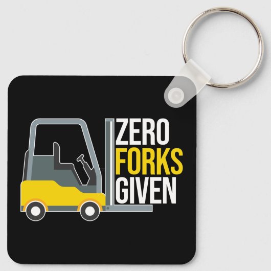 ゼロフォーク与えおもしろいフォークリフト キーホルダー (裏面)