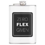 ゼロフレックス与えモダン引用文デザイン フラスク (正面)