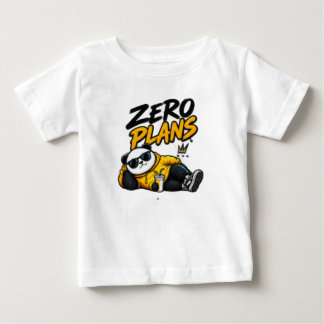 ゼロプラン - おもしろくてリラックスできるタイポグラフィTシャツ ベビーTシャツ