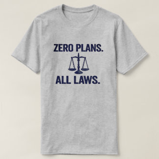 ゼロプラン 完全法令 引用 Tシャツ