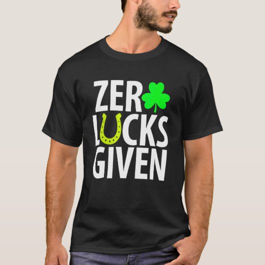 ゼロルークス与えシおもしろいャムロックSt patricks day Tシャツ (正面)