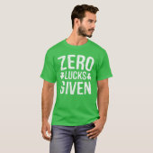 ゼロルークス与えセントパトリックの日の飲み物ギフト Tシャツ (正面フル)