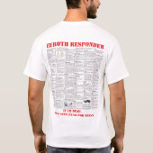 ゼロレスポンダー Tシャツ (裏面)