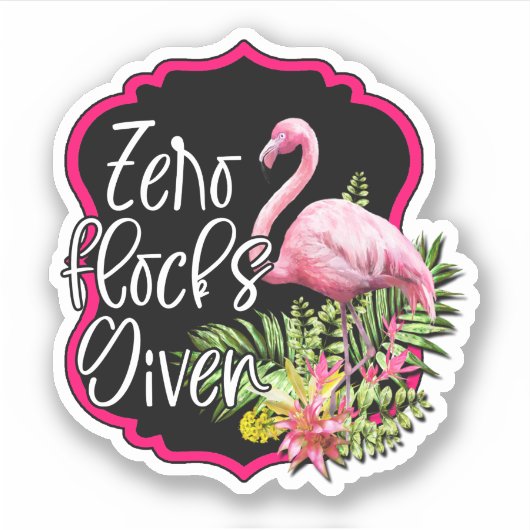 ゼロ与えフカスタムロックのビニール製シール シール (正面)