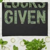 ゼロ与えルックスセントパディの日のパト笑わされるリック キッチンタオル (折り畳み)