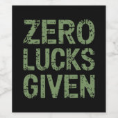 ゼロ与えルックスセントパディの日のパト笑わされるリック ワインラベル (シングルラベル)