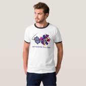 ゼロ思考フルカオス メンズ おもしろ Tシャツ - グラ (正面フル)
