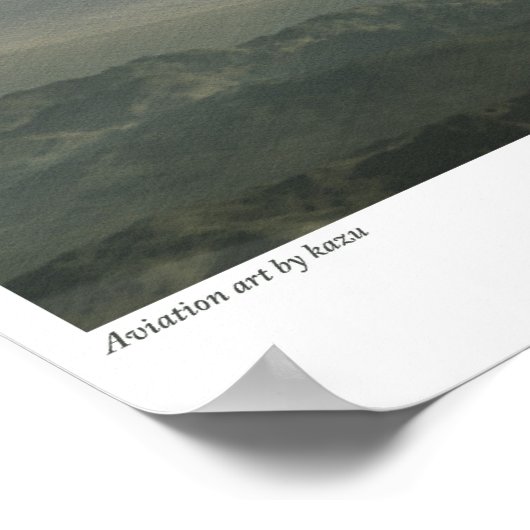 ゼロ戦闘機「酒井三郎」 ポスター (角)